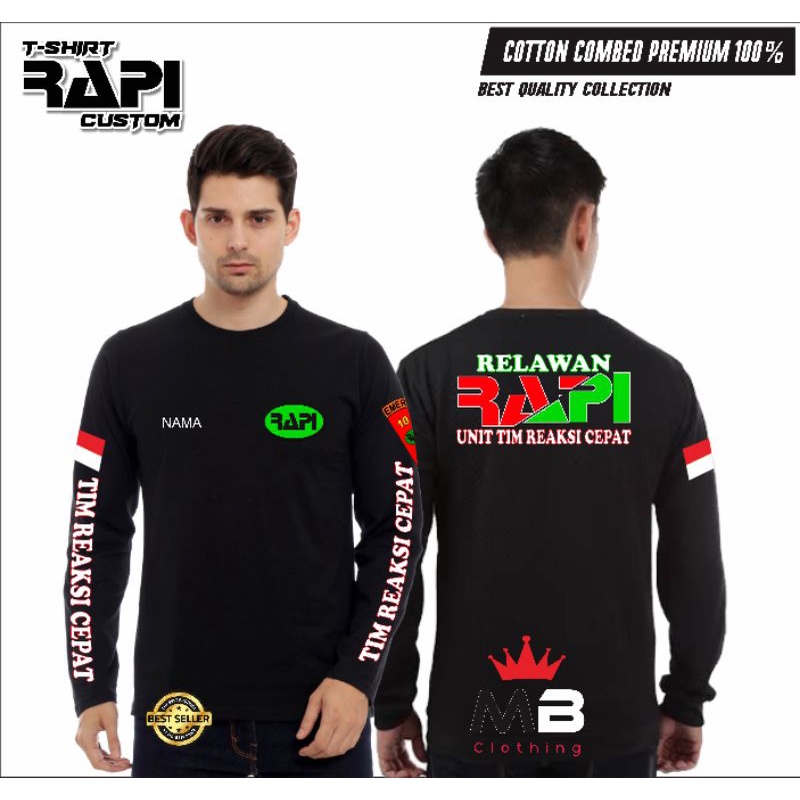 KAOS RAPI RADIO TRC / BAJU KAOS PREMIUM / BAJU RAPI RADIO / KAOS RELAWAN RAPI RADIO / KAOS PRIA LENG