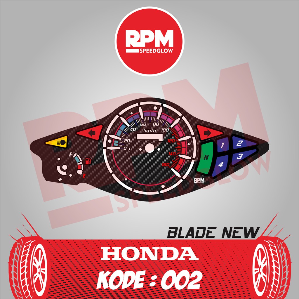 Panel Speedometer Honda Blade New Modifikasi Speedometer Honda Blade RPM Speedglow Shopee Indonesia