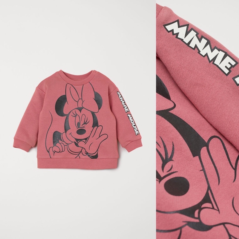 H&M Dark Pink Minnie Mouse Sweater SALE
