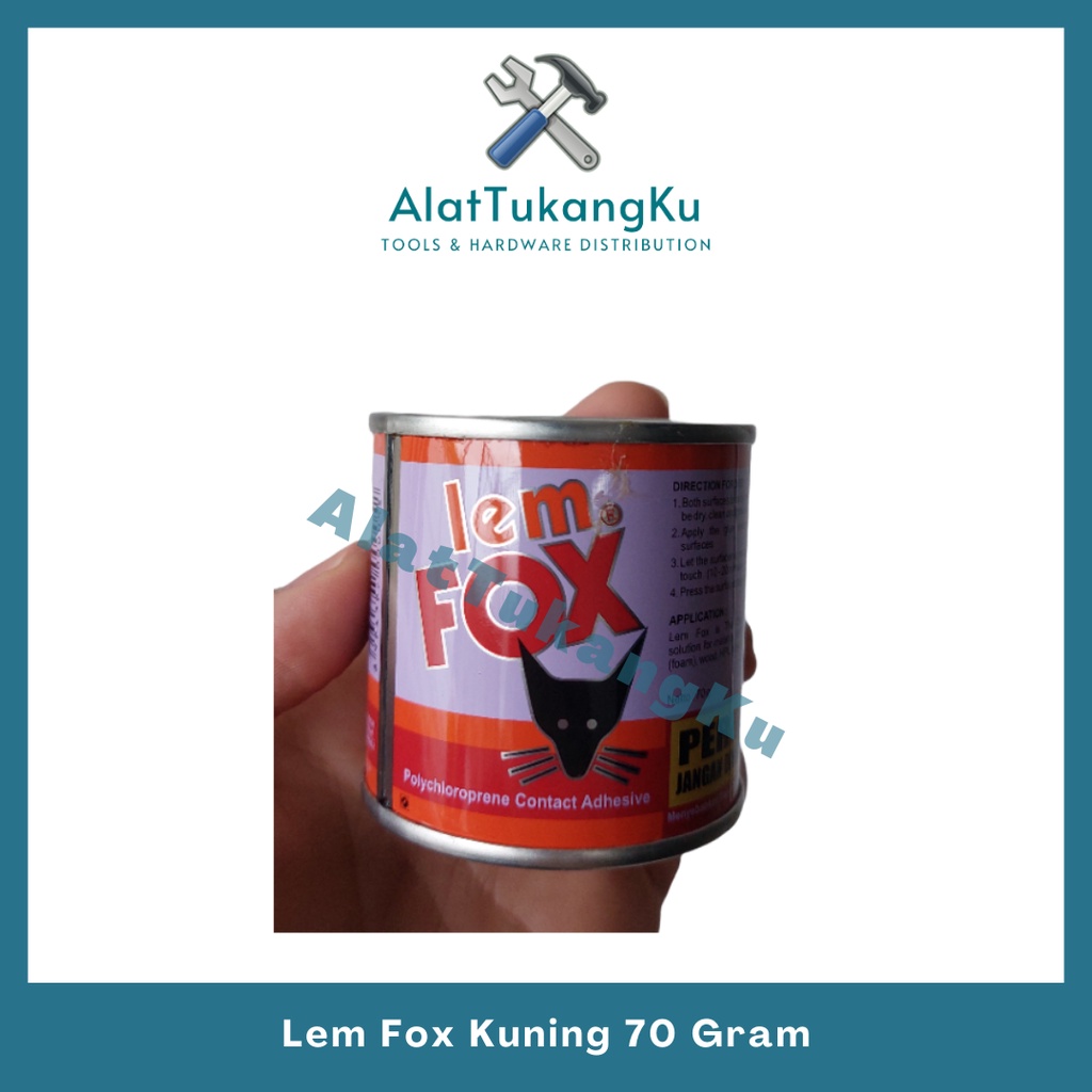 Lem Fox Kuning 85 Gram Lem Kuning Fox Lem Kayu Lem Kulit Lem Karet Plastik