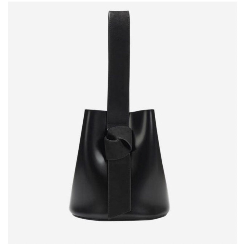 Kwani micro suede knot bucket bag (preloved) sold