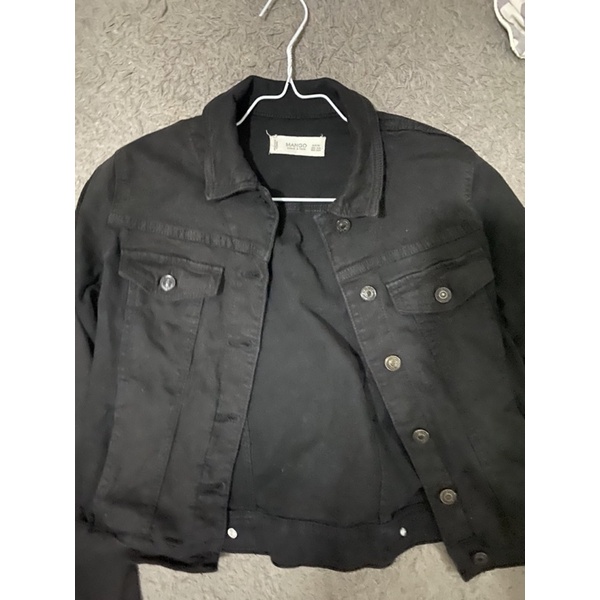 PRELOVED JAKET JEANS HITAM MANGO