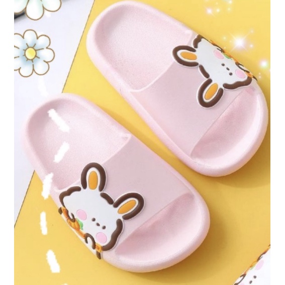 [NEW] Sandal Slop Jelly Karet Anak Cewek Simple Bunny Kelinci Cute Lucu Cantik Gemoy MGR Mokaya Balance (2228) /Size 24-29