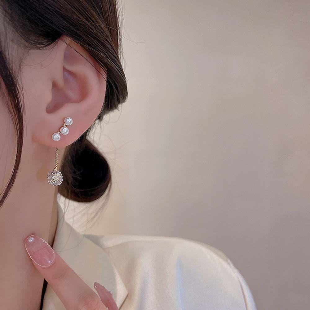 Mxbeauty Anting Menjuntai Pesta Pernikahan Fashion Perhiasan Aksesoris Gaya Korea Drop Earrings Bunga Ear Hook