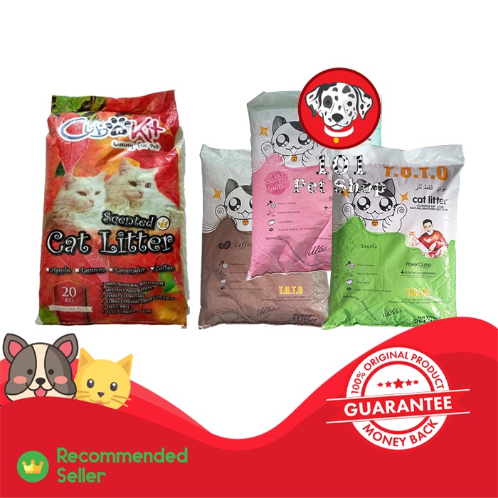 PASIR KUCING GUMPAL WANGI CUB N KIT DAN MARKOTOPS 20KG ( KHUSUS GOSEND &amp; GRAB )