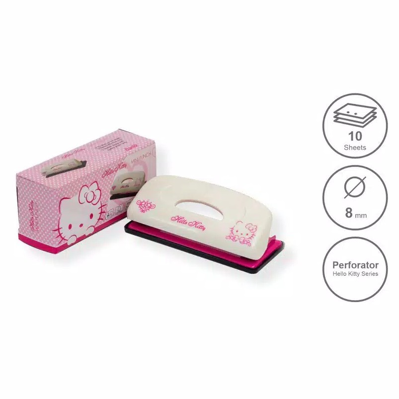 

Bantex Perforator Pembolong Kertas Motif Hello Kitty