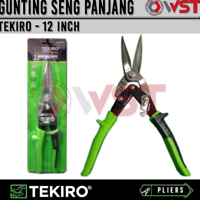 

Tekiro Gunting Baja Ringan 12Inch / Gunting Seng Tipe Panjang 12