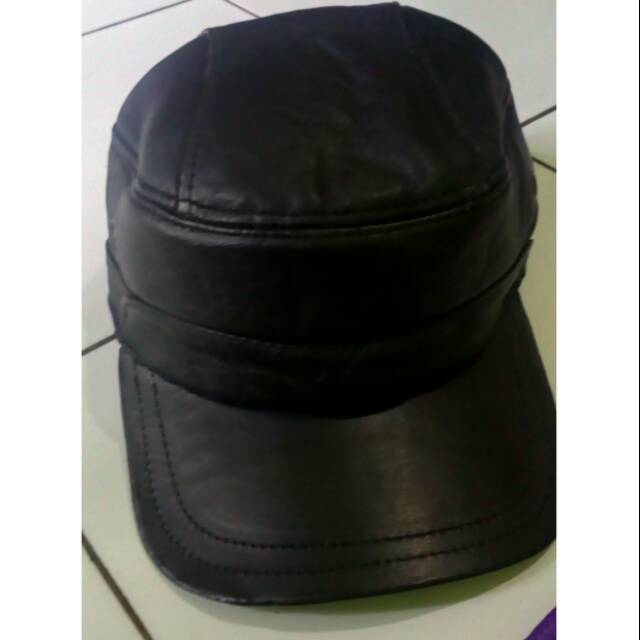 Topi kulit komando asli garut
