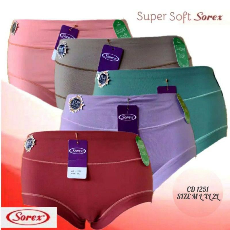 CELANA DALAM WANITA SOREX 1251.HARGA PER 1.BIJI,