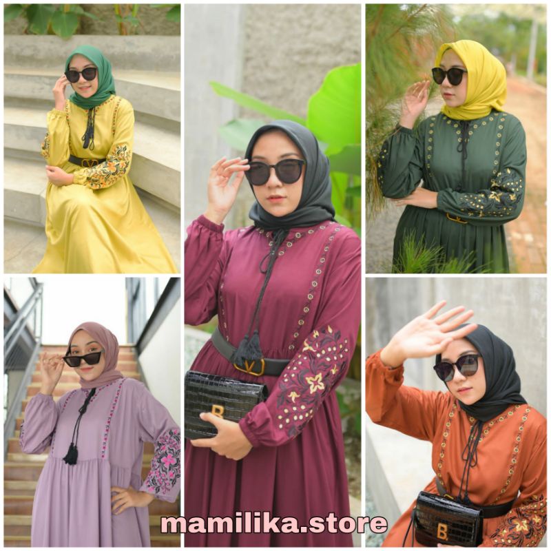 RAYA DRESS | GAMIS | GAMIS BORDIR | GAMIS TWILL | GAMIS CANTIK