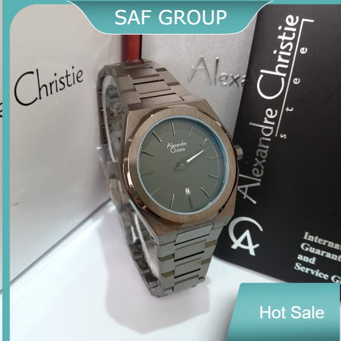 JAM TANGAN WANITA ALEXANDRE CHRISTIE AC 8600 / AC8600 FULL BLACK ORIGINAL by plp