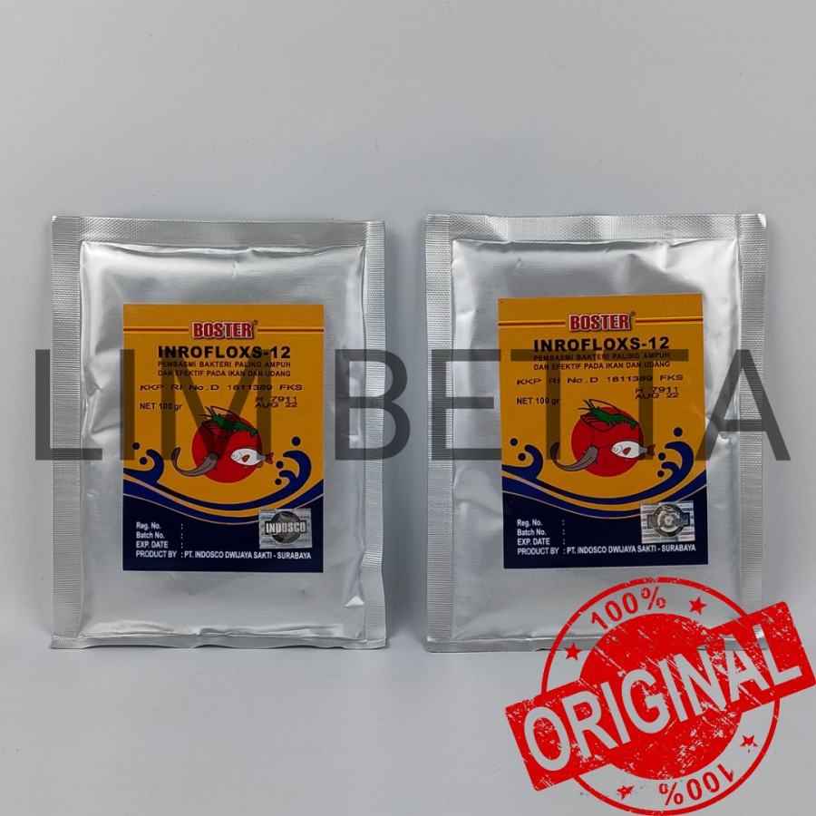 (SERBUK) BOSTER INROFLOXS 12% 100 GRAM / ANTIBIOTIK ENRO BUBUK