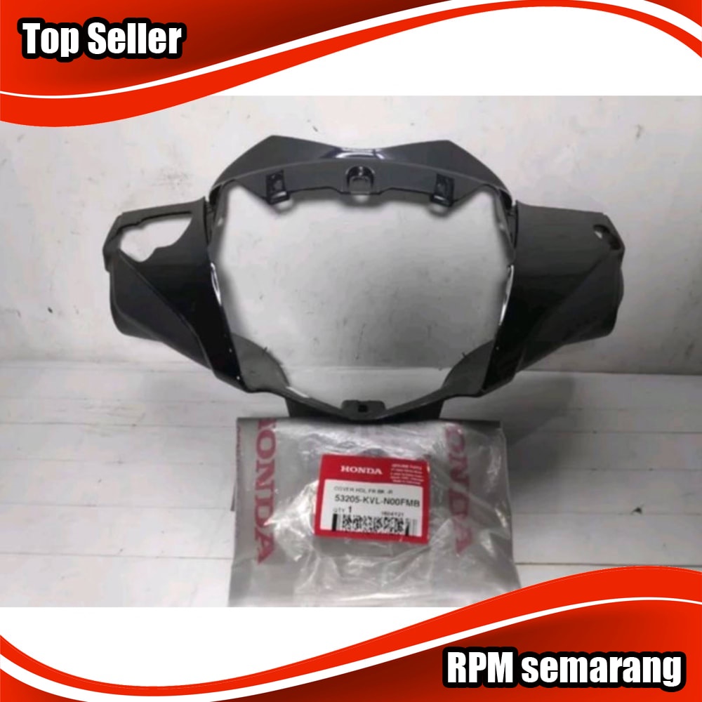 Cover Batok Depan Honda Supra X 125 Batman 2007-2013 Hitam Original