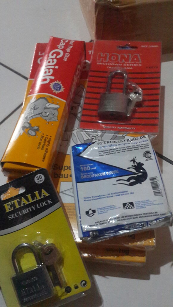 Gembok Hona Panjang 4kunci 30mm