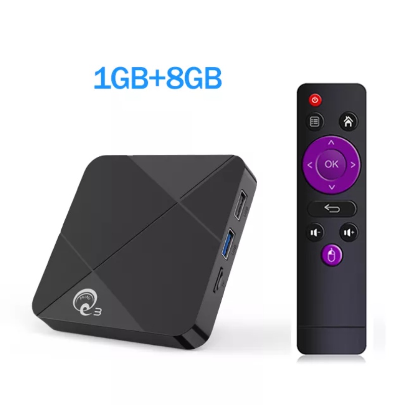 Android Tv Box RAM 2+16GB MiniQ3 Android9 Smart tv box 2.4G WIFI Unlock Set Top Box Wifi/Youtube/DVB-T2