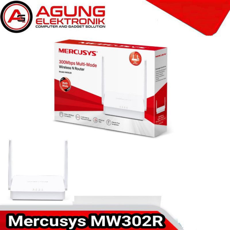 ROUTER N WIRELLES MERCUSYS MW302R 300Mbps MULTI-MODE ANTENA 2