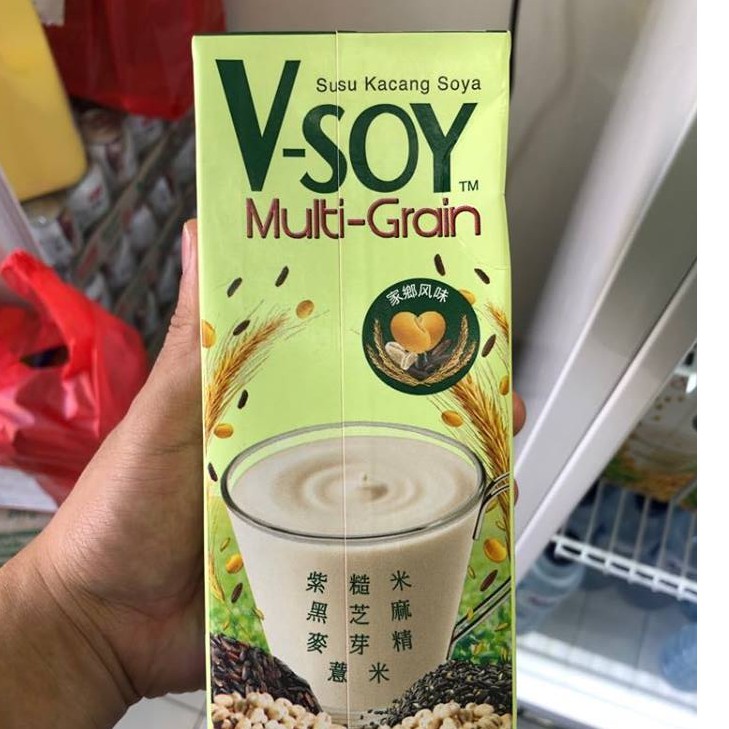 V-soy Multi-Grain/ Vsoy/ susu kacang kedelai/ soya 1L