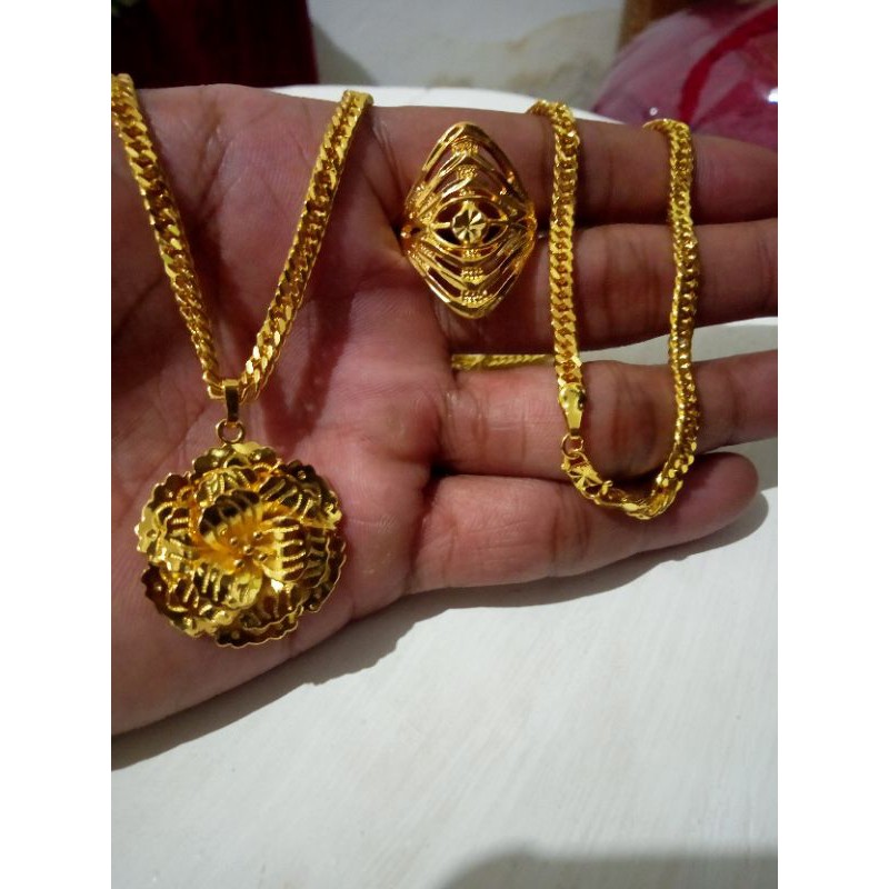 set perhiasan dewasa bahan koin 91