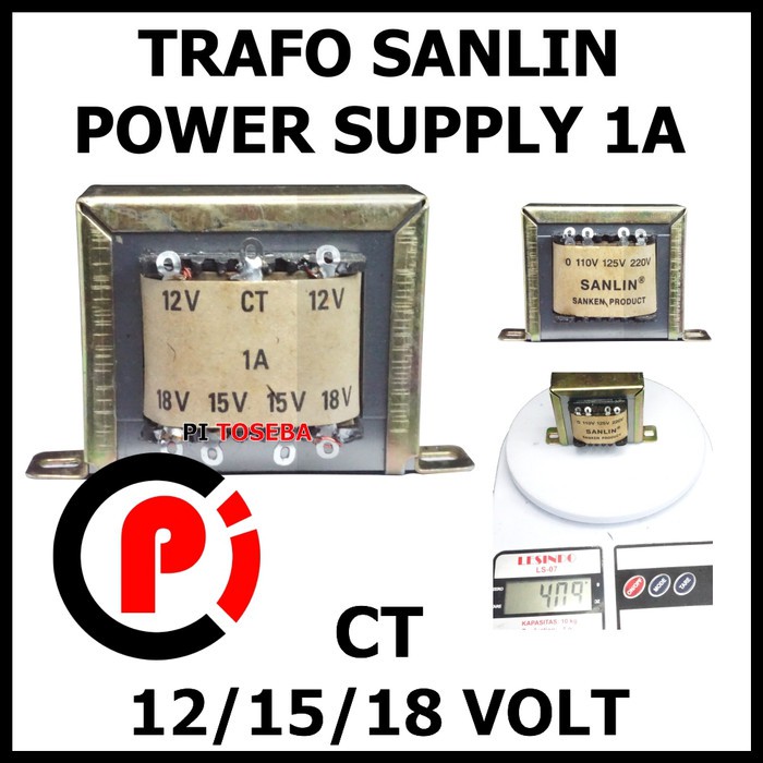 SANLIN Trafo 1A CT 18V Transformator Power Supply Step Down 18 Volt
