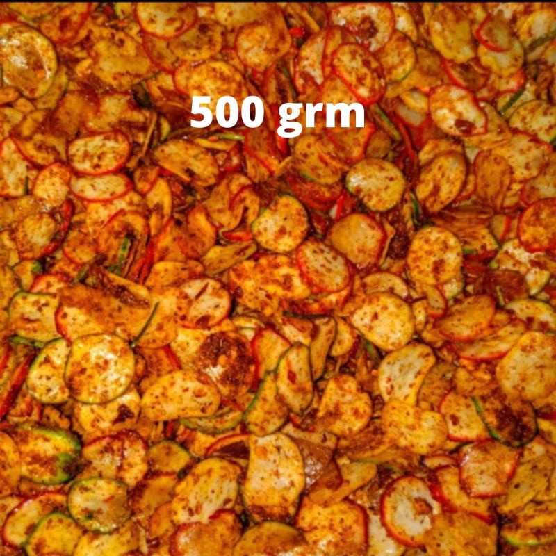 kerupuk seblak pedas daun jeruk 500grm