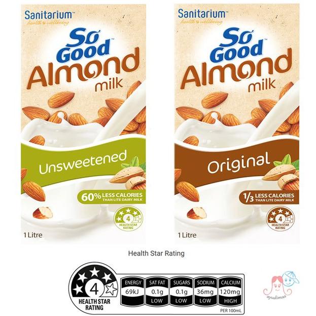 

(BISA COD) Sanitarium So Good Almond Milk - Unsweetened / Original - susu almond PROMO SPECIAL Kode 315