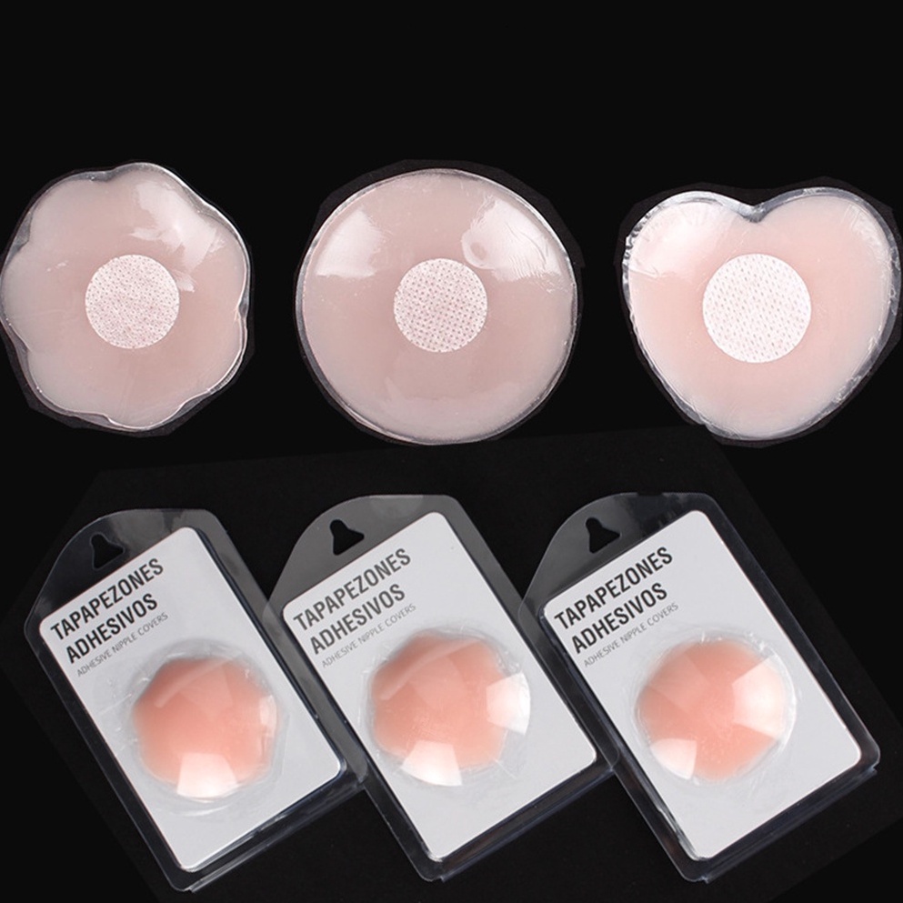 Nipple Stickers Pad Women Invisible Gel Bra Silikon Payudara 9151