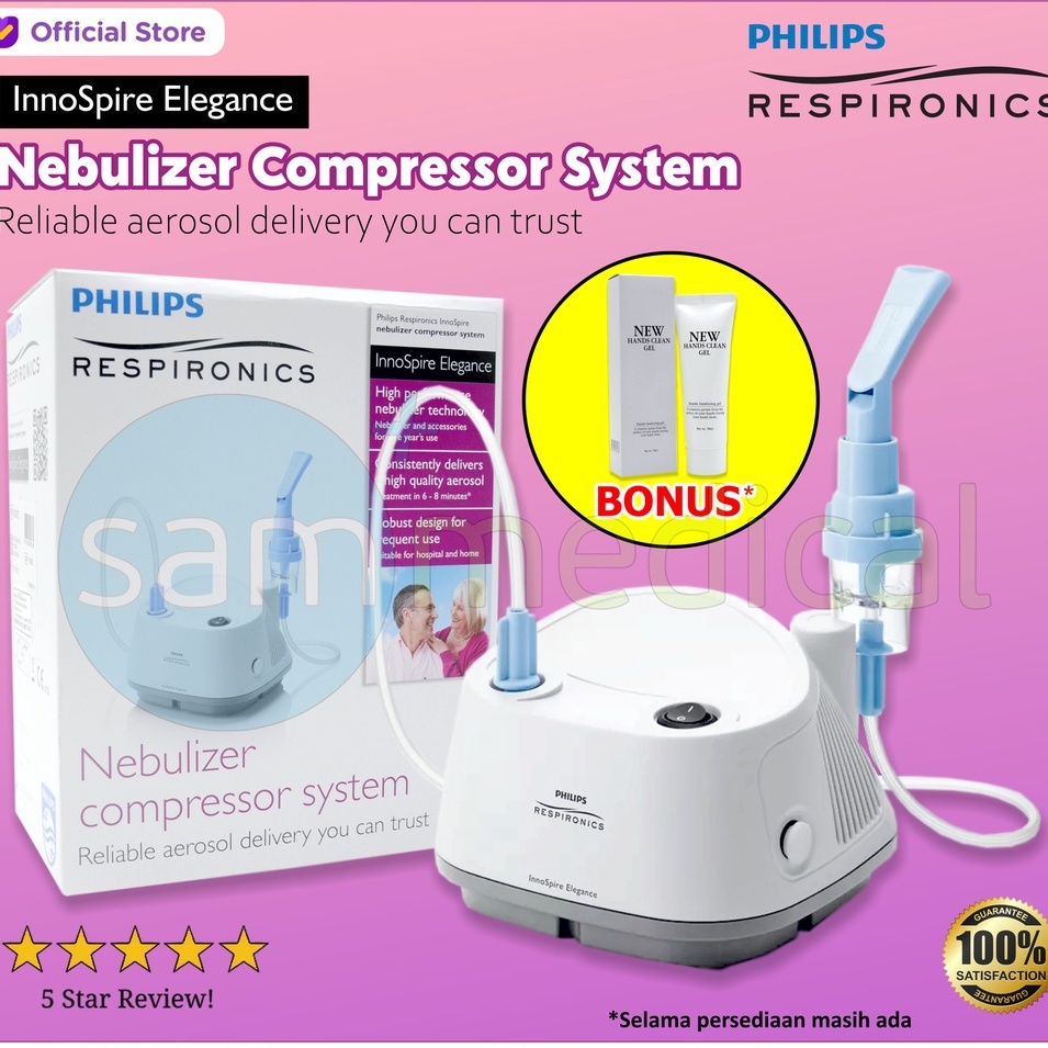 Jual Philips InnoSpire Elegance Nebulizer Compressor Alat Terapi Uap
