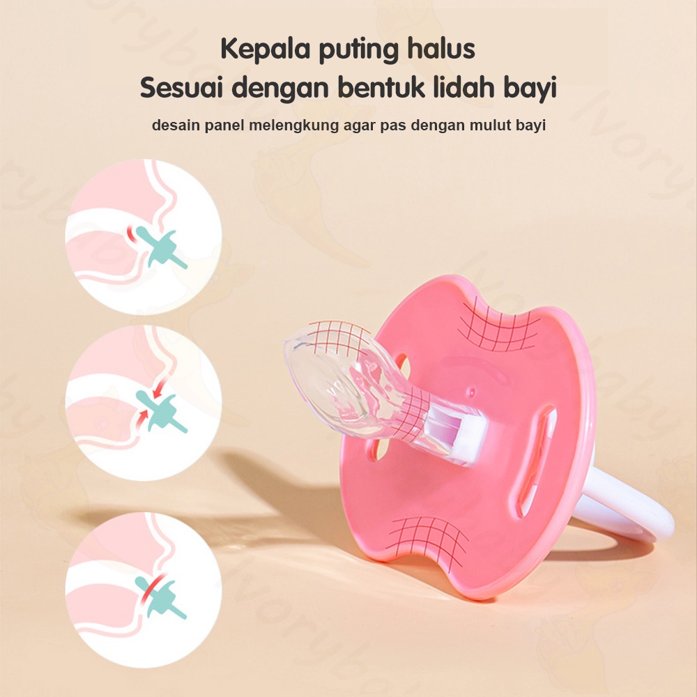 Ivorybaby Dot bayi BPA free Empeng bayi datar Baby pacifier