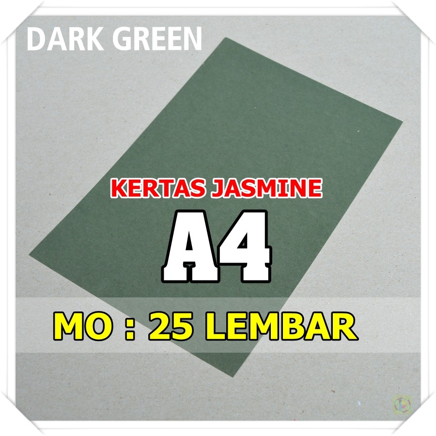 

Kertas Karton Jasmine / Paper Flower A4 DARK GREEN HIJAU TUA