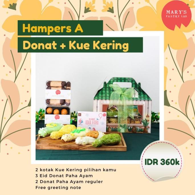 

Hampers Donat Paha Ayam Dan Kue Kering/Hampers Lebaran/Hadiah Lebaran Midlethreemald