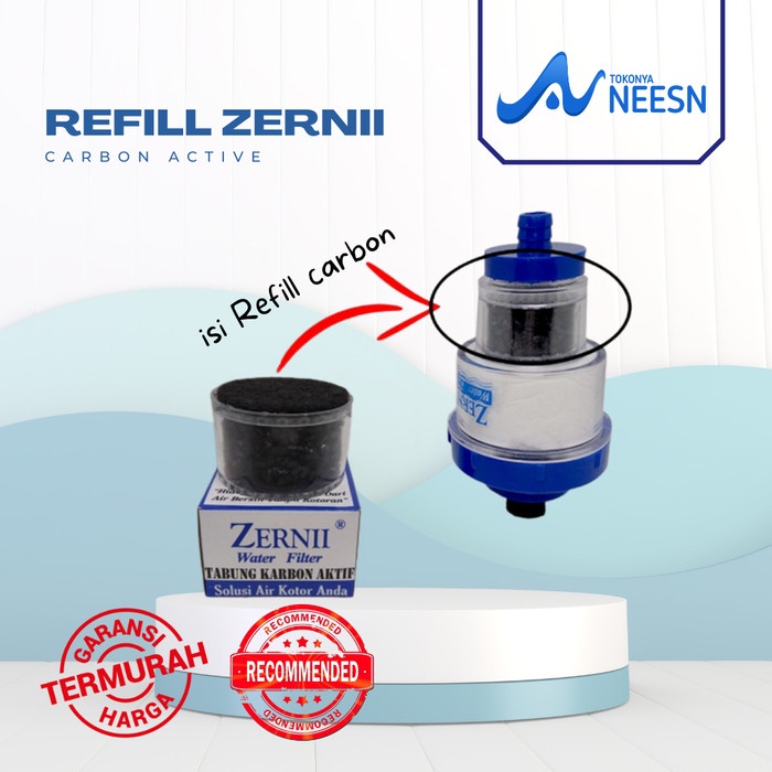 Isi ulang KARBON AKTIF FILTER AIR Zernii | REFILL FILTTER AIR Zernii