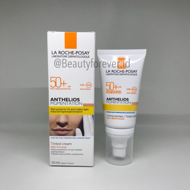 anthelios pigmentation tinted cream spf50 