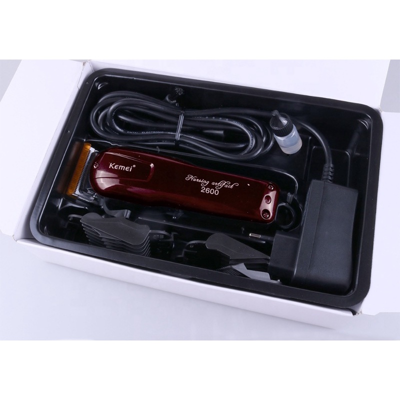 KEMEI KM-2600 Professional Rechargeable Electric Hair Clipper Cordless