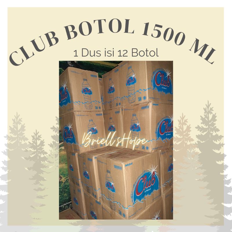 

GO Club Botol 1500 mL/1.5 Ltr Isi 12 Botol 1 Dus GRAB ONLY