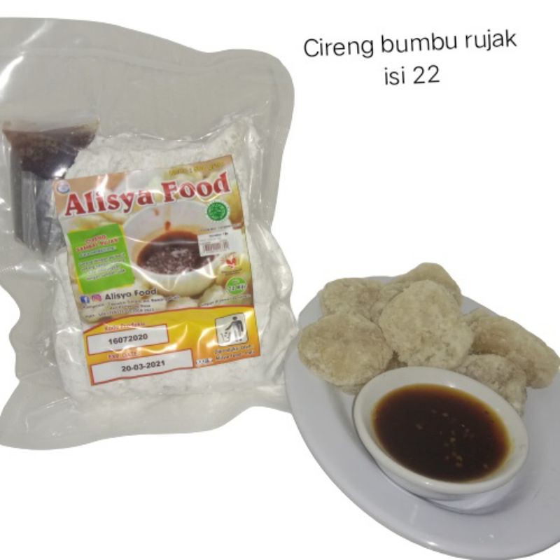 Alisya Food Cireng bumbu rujak isi 22 (WAJIB DUS PACKING)