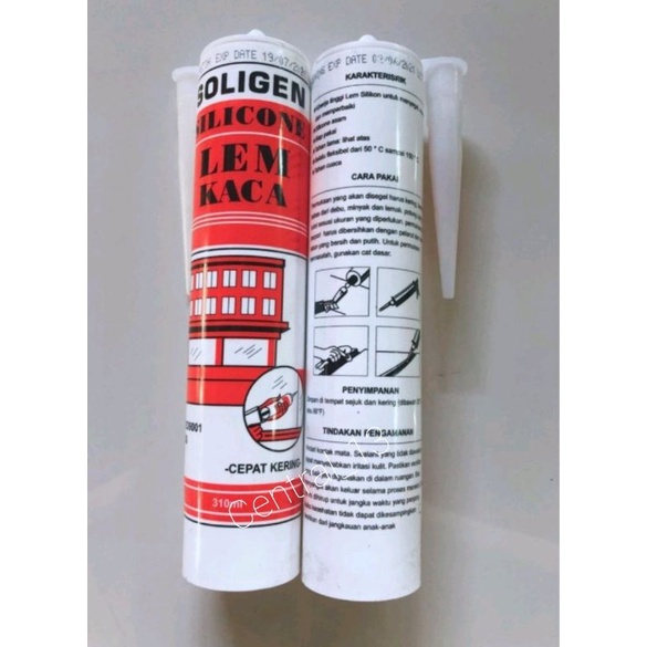 

Lem Kaca Sealant Soligen Lem Aquarium Lem Keramik