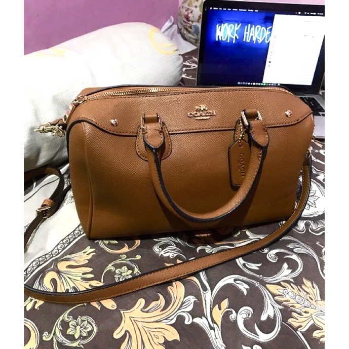 LIKE NEW TAS COACH BROWN BENNET BAG ORIGINAL BRANDED AUTHENTIC KERJA KULIAH PESTA SECOND BEKAS 8