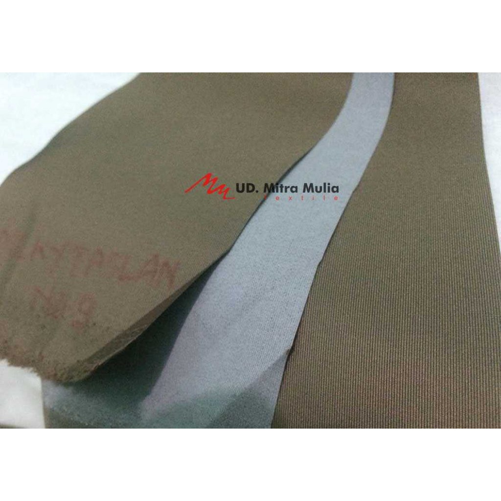 Bahan Milky Taslan, Bahan Jaket Anti Air, Apd, Kode No 9 Warna Coklat Muda