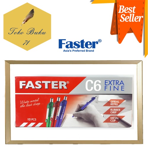 

PULPEN FASTER C-6 / PEN / PENA C6 0.7mm [12 PCS]