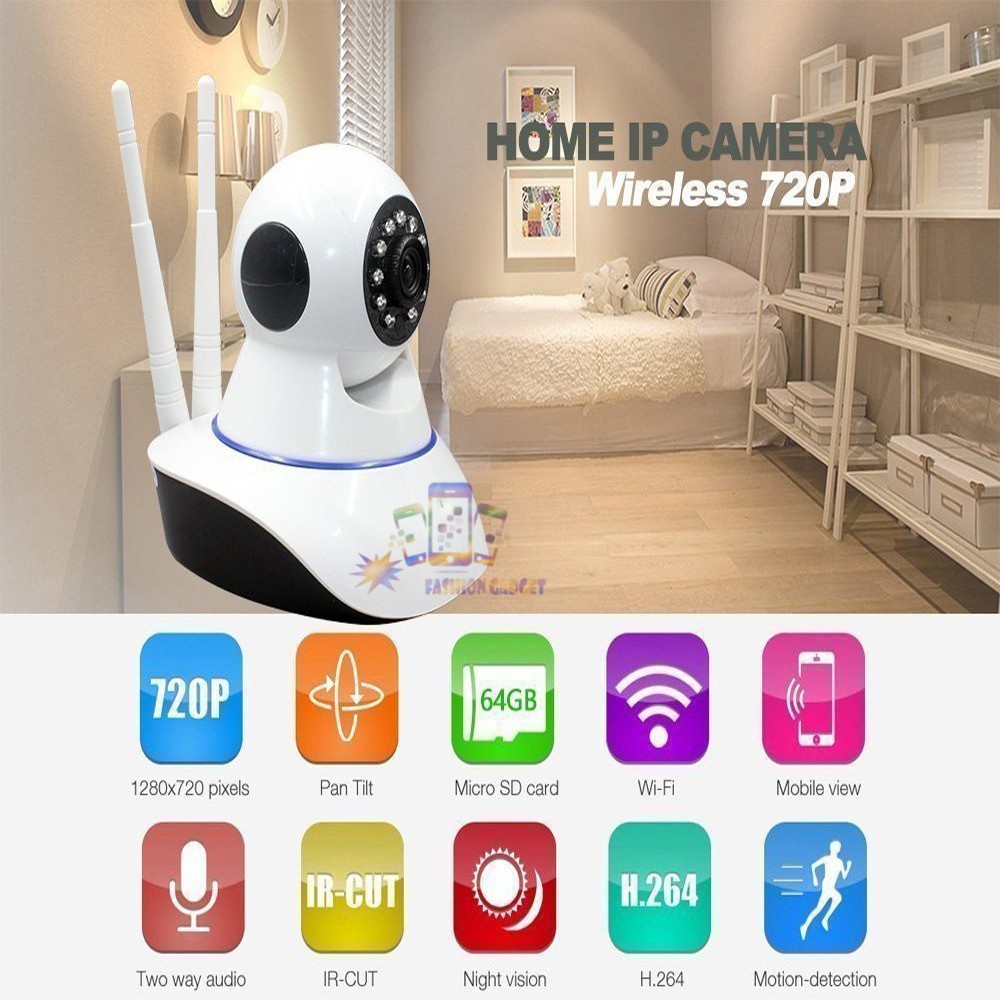 IP Wifi Smart Camera CCTV IP Q5 HD Wireless Home Security- IP Camera Two Way Audio Night Vision Baby