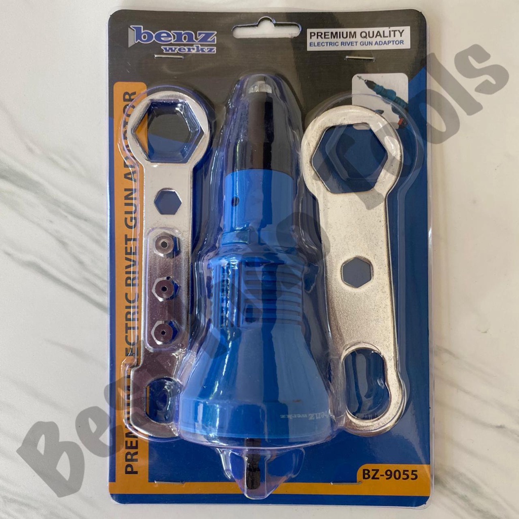 ADAPTOR RIVET GUN ELECTRIC BEADAPTOR RIVET GUN ELECTRIC BENZ WERKZ BENZWERKZ PREMIUM BZ-9055 CORDLES