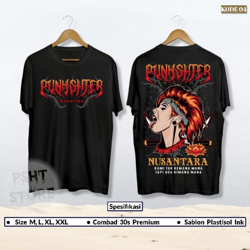 (Kode-04) Kaos Punkshter Nusantara