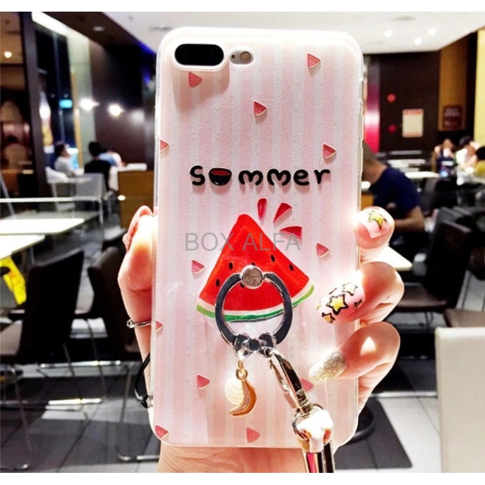 Case Fruits Ring Samsung J2 Prime Grand Prime Softcase Buah Casing