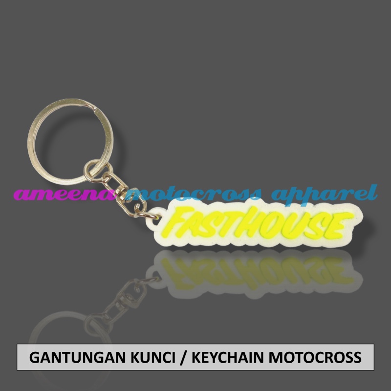 Gantungan Kunci Motocross - Keychain Trail MX - Gantungan Kunci Trabas - Keychain Enduro - Souvenir Trail - Keychain Souvenir - FH008