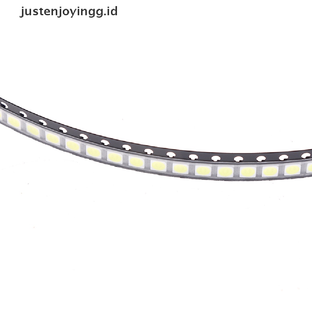 【justenjoyingg.id】 100Pcs 2835/3528 Chips SMD LED Beads 1W 3V Cold White Light For TV LED Diodes .