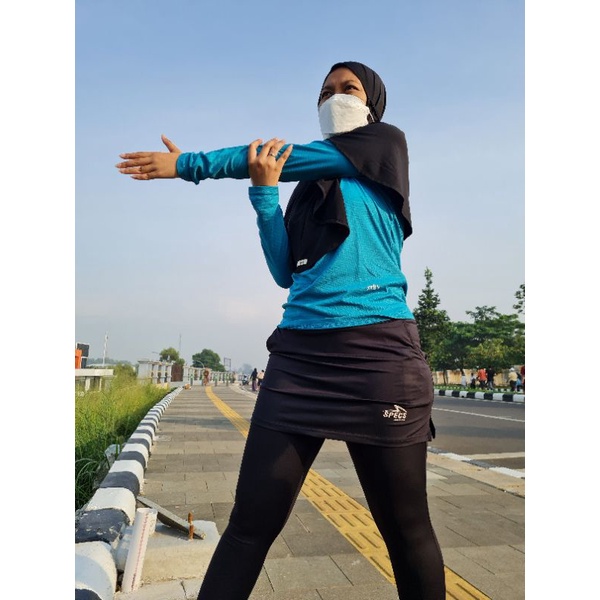 Bergo tali jersey/bergo tali sporty/khimar sporty