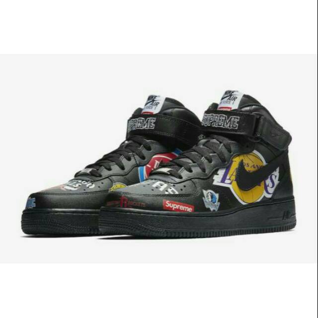 Nike Air Force 1 07 MID NBA x Supreme Black