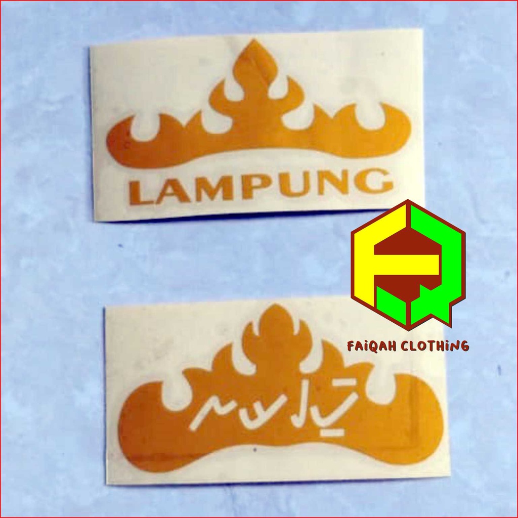 

stiker cutting lampung / anak rantau lampung murah aksara siger keren murah / faiqah clothing