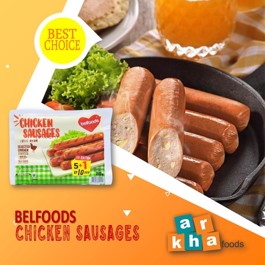 

Sosis Ayam Belfoods Isi 6 200gr Hemat