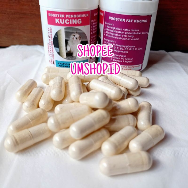 Booster Penggemuk Kucing Gembul Vitamin Nafsu Makan Berat Badan Kucing Kurus